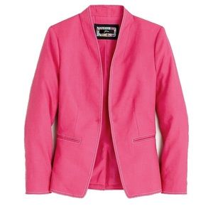 J. Crew pink Going Out Blazer Stretch Linen - Size 20